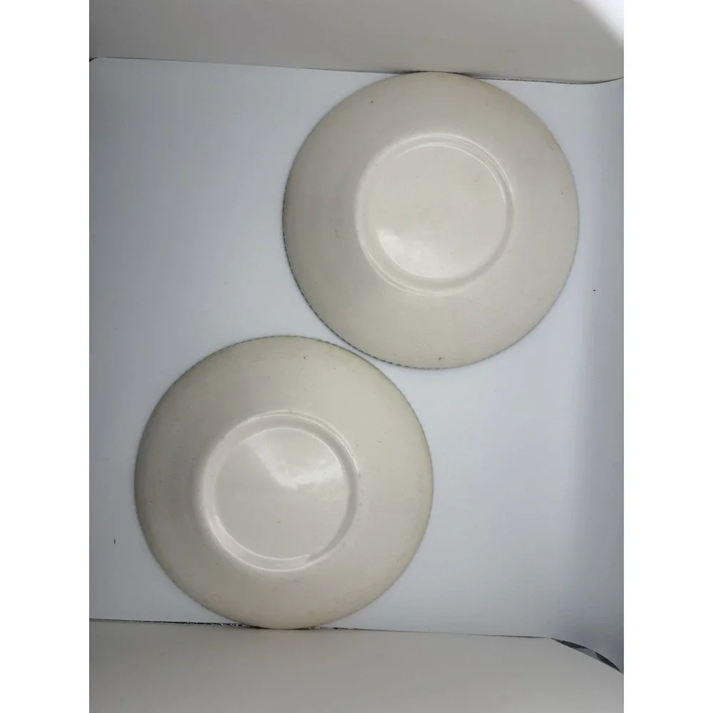 Royal China Currier & Ives Low Water On The Mississippi 6in Saucers Lot of 2